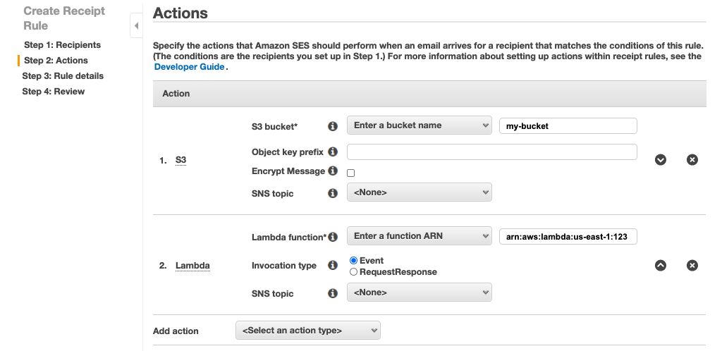 Write a Sample Lambda to Send Emails using SES in AWS